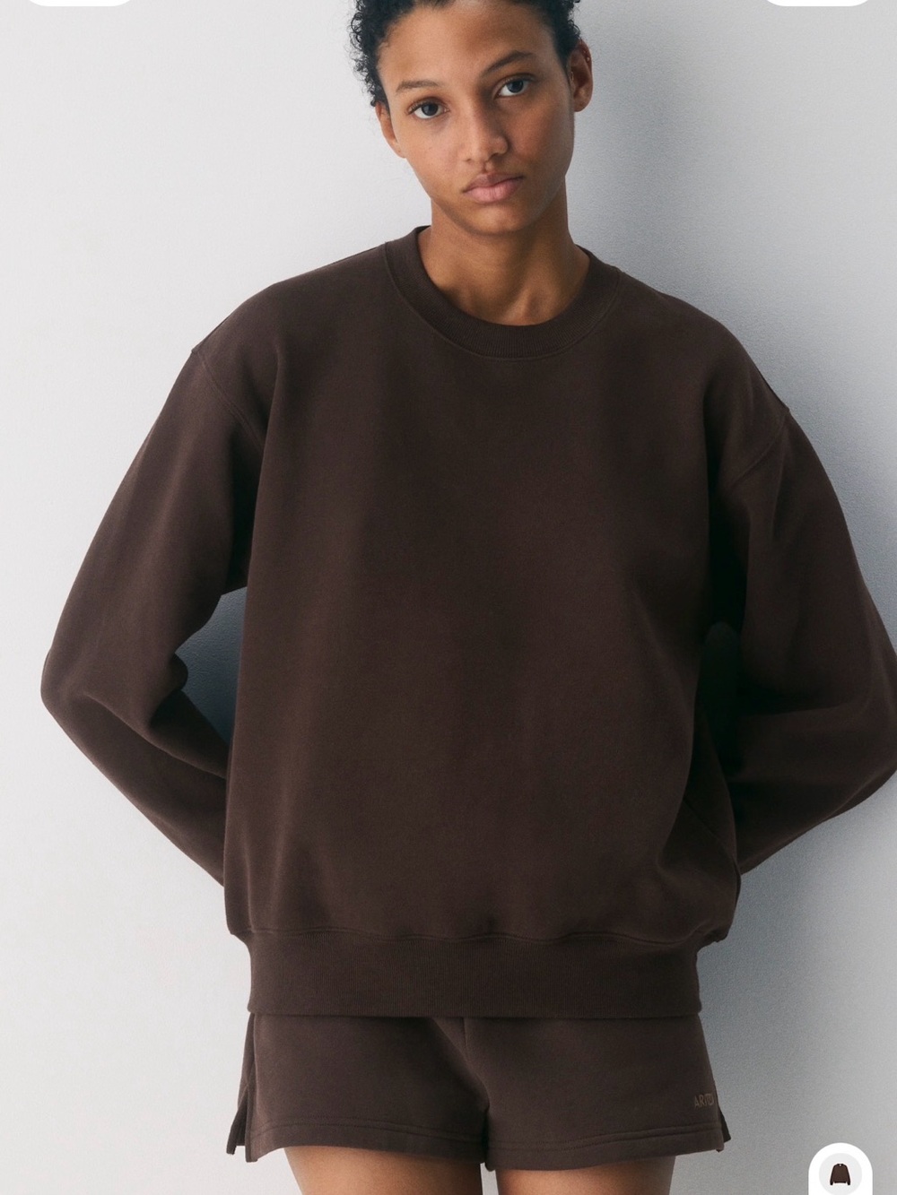 NWOT Aritzia Perfect Crew Sweatshirt - Picture 2 of 8